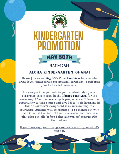 Kindergarten Promotion Ceremony